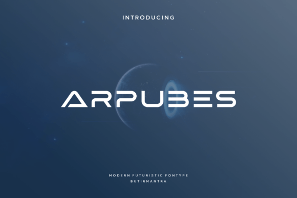 Arpubes: A Futuristic Display Font for Crafters and Product Designers