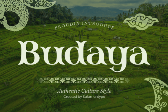 Budaya: A Display Font That Strengthens Campaign Messaging