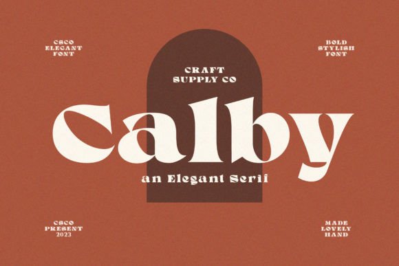 Calby: A Stylish Serif Font for Modern Marketing and Digital Design