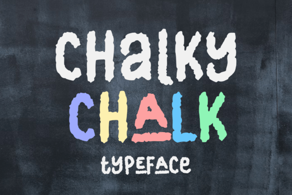 Chalky Chalk: A Playful Display Font for Web Design and Digital Branding