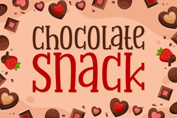 Chocolate Snack Font: A Joyful Display Typeface for Editorial Design