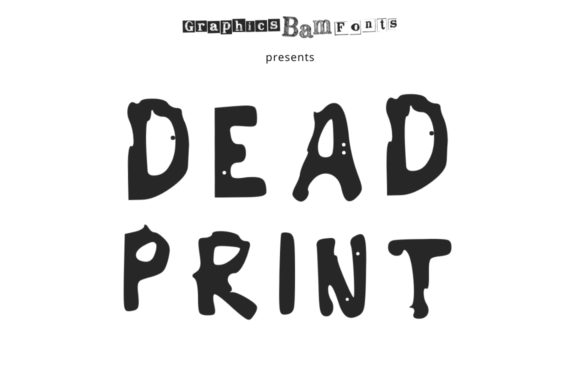 Dead Print Regular: A Bold Display Font for Modern Editorial Design