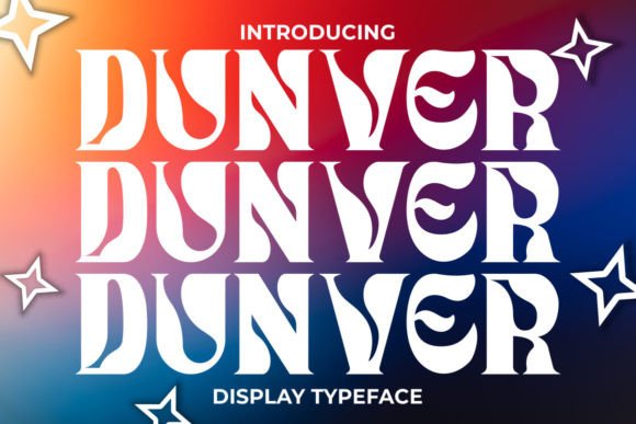 Dunver: A Groovy Display Font for Retro Branding Projects