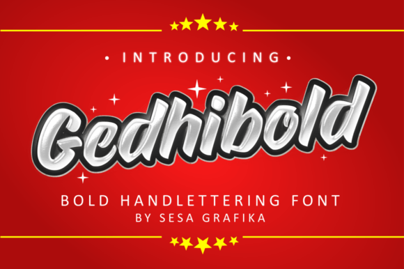Gedhibold: A Retro Groovy Font That Elevates Handmade Design