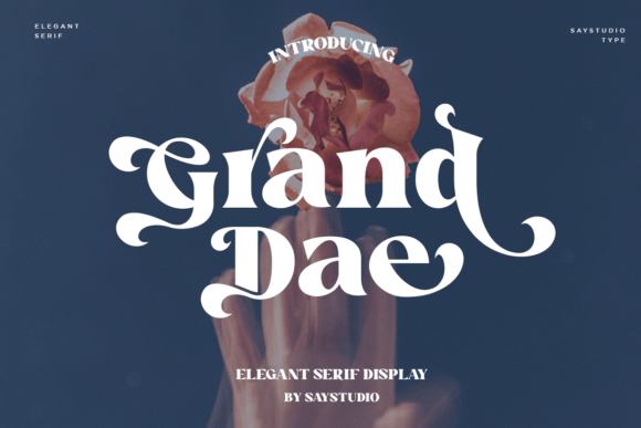 Grand Dae: A Bold Display Font That Brings Handmade Designs to Life