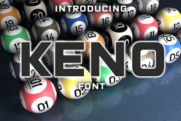 Keno: A Bold Sans Serif Font for Crafty Creations and Commercial Designs