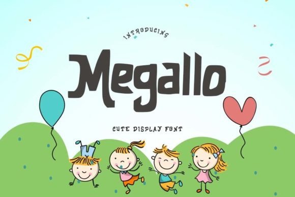 Megallo Font: A Playful Display Typeface for Small Business Branding