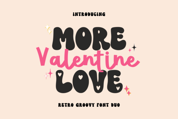 More Love Valentine: A Retro Duo Font for Playful Web Design