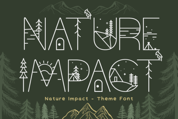 Nature Impact Font: Elevating Campaign Visuals with Natural Elegance