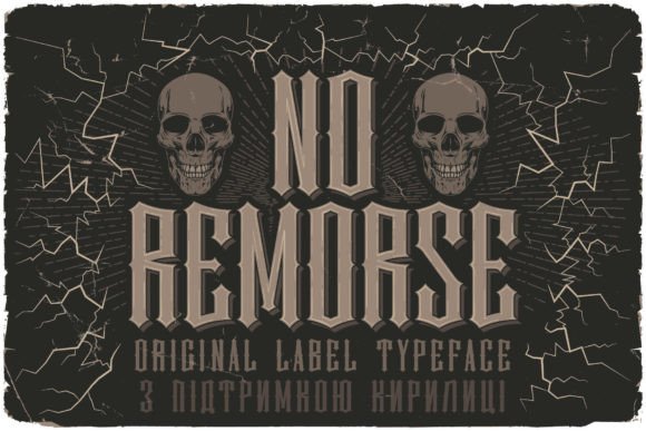 No Remorse: A Mighty Display Font for Crafters and Product Designers