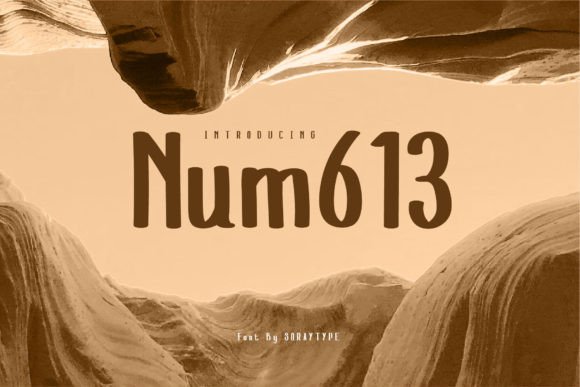Num613: A Handmade Display Font That Elevates Digital Marketing Visuals