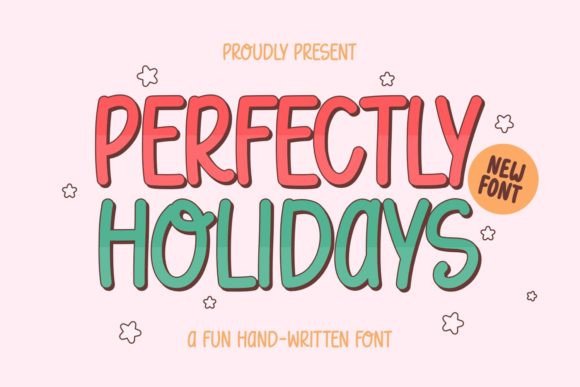 Perfectly Holidays: A Festive Handwritten Font for Crafters and Makers