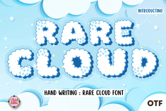 Rare Cloud: A Festive Display Font for Editorial Design and Digital Publishing