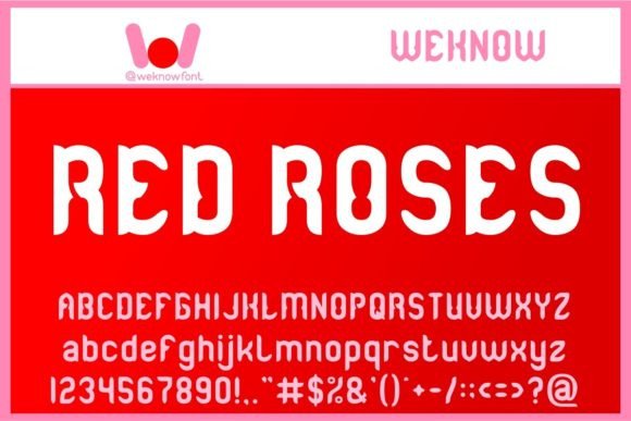 Red Roses: A Bold Gothic Display Font for Modern Web Design