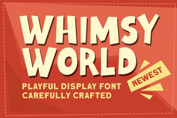Whimsy World: A Playful Bold Display Font for Creative Branding Projects