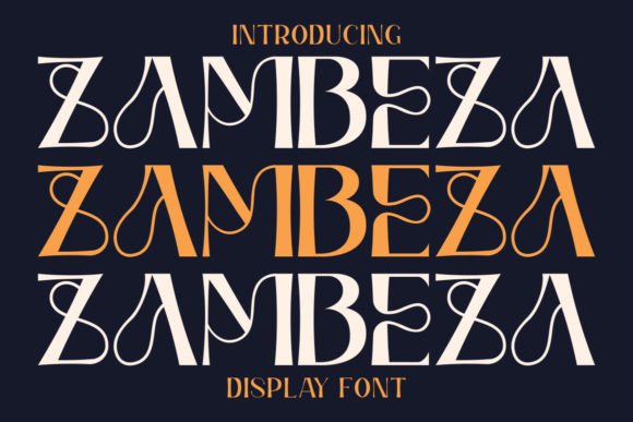 Zambeza: A Modern Display Font for Bold Digital Branding